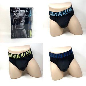 Calvin Klein Men Size NB2592-907 3 Pack Intense Power Microfiber Hip Brief Black